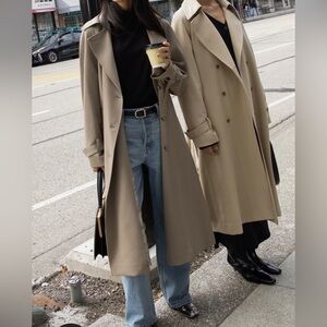 Oak + Fort Oversized Trench Coat
